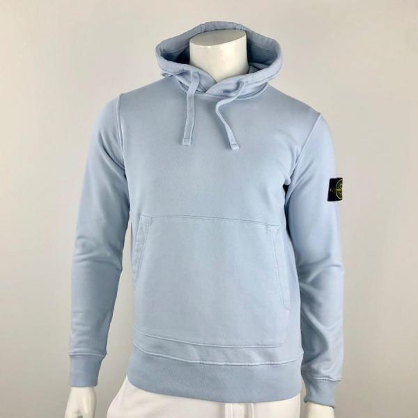 stone island felpa 64151 cappuccio cielo